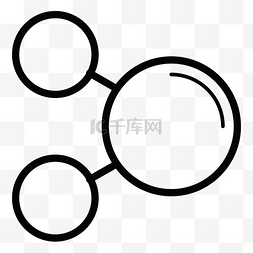 圆球黑色图片_黑色圆球科技环绕元素