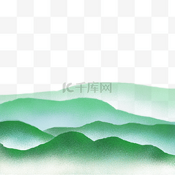 清明清明节深绿色山水风景