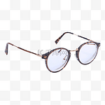 褐色镜框眼镜