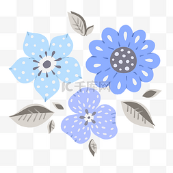 小清新蓝色花朵图片_春天的蓝色小花朵