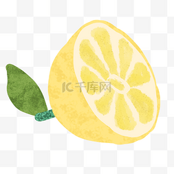 水果半个图片_夏日柠檬图片素材