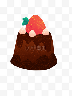 咖 图片_草莓巧克力蛋糕