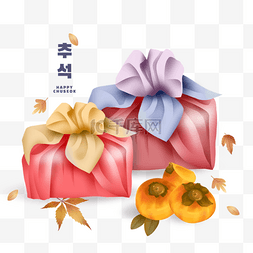 韩国中秋节手绘礼物