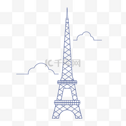 巴黎铁塔地标建筑