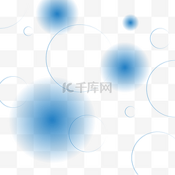 科技蓝光图片_线性底纹蓝白渐变光点圈环矢量科