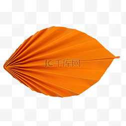 橙色折纸叶子