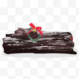 yule log cake圣诞仿真树干巧克力蛋