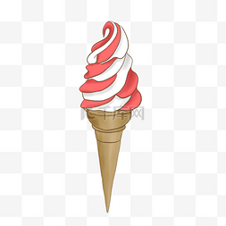 甜筒冰淇淋卡通素材下载