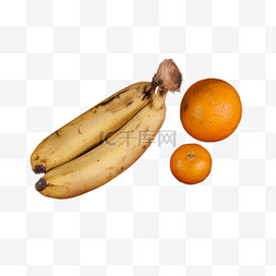 美味可口的香蕉和橘子