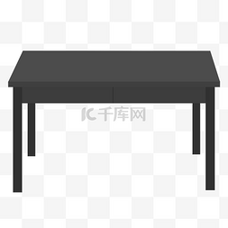 黑色木制桌子