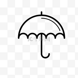 扁平天气图标图片_扁平化雨伞