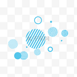 斜线png素材图片_蓝色圆圈点缀