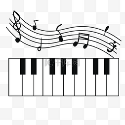 钢琴音乐乐符