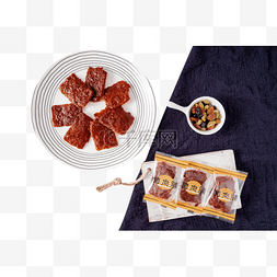 筷子夹着肉脯图片_猪肉脯休闲食品美食小吃