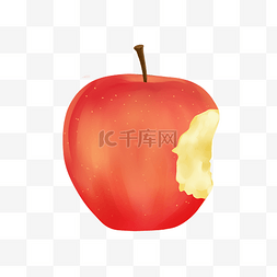 红苹果咬口苹果