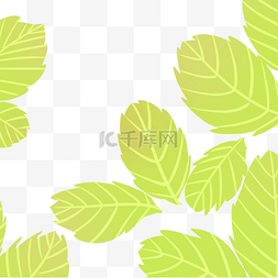 彩绘小清新植物图片_彩绘水彩植物嫩叶子免抠图
