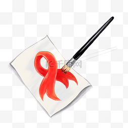 艾滋病红丝带素材图片_艾滋病红丝带