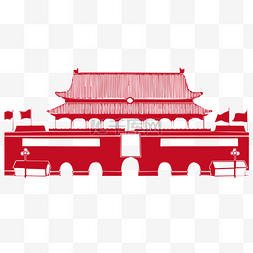 红剪影图片_党建剪影剪影矢量图