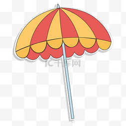 遮阳伞装饰图片_夏季海边度假遮阳伞装饰