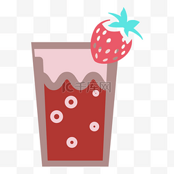夏日草莓图片_草莓汁