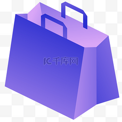 紫色的购物袋