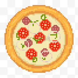 像素风格美味披萨