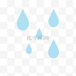 卡通下雨图片_卡通雨水图标下载