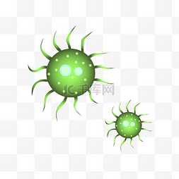 绿色的细菌图片_绿色的细菌