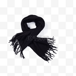 一条黑色围巾冬季