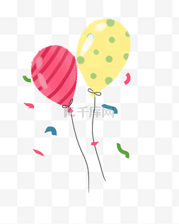 彩色气球节日氛围素材