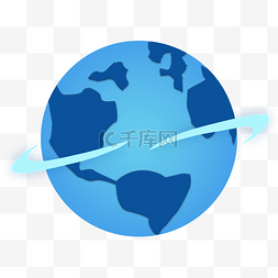 蓝色蓝色地球图片_手绘蓝色地球地图