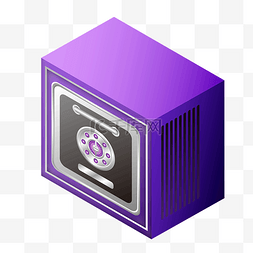金钱保险箱图片_紫色保险柜
