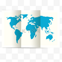 世界地图蓝色图片_蓝色科技地图