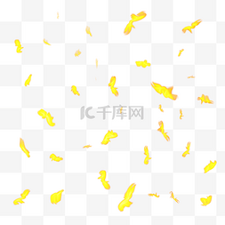 黄色火焰漂浮装饰