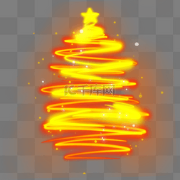 发光发亮的圣诞树