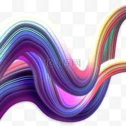 紫色流体条纹卷曲