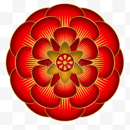 中国新年传统的装饰花