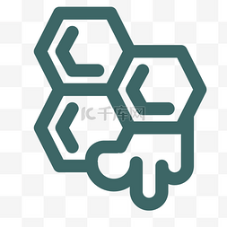 电子logo标志设计图片_方格蜂蜜卡通图标