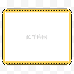 贵州省通用图片_简单黄边通用边框