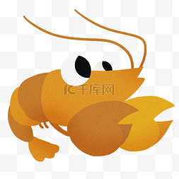 龙虾卡通插画图片_活跃龙虾卡通插画