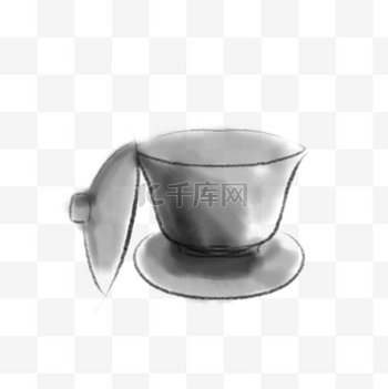 水墨茶具茶碗