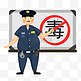 民警进行相关的禁毒科普教育