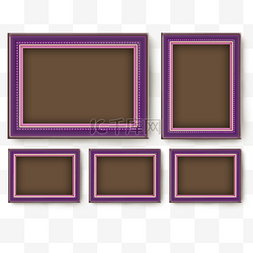 紫色相框图片_紫色相框墙