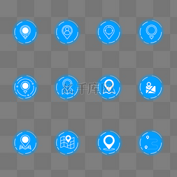 定位科技icon图片_科技地图图标