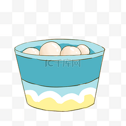 白色的鸡蛋装饰插画