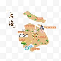 旅游景点上海图片_上海旅游地图