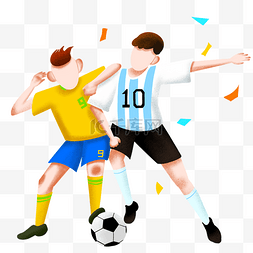 小男孩足球图片_清明节足球庆祝的小男孩插画