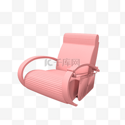 电商家居图片_粉色C4D时尚椅子设计