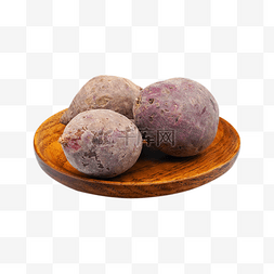 紫色盘子图片_紫色美味番薯