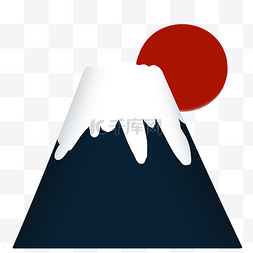 日本红日图片_美丽日本富士山